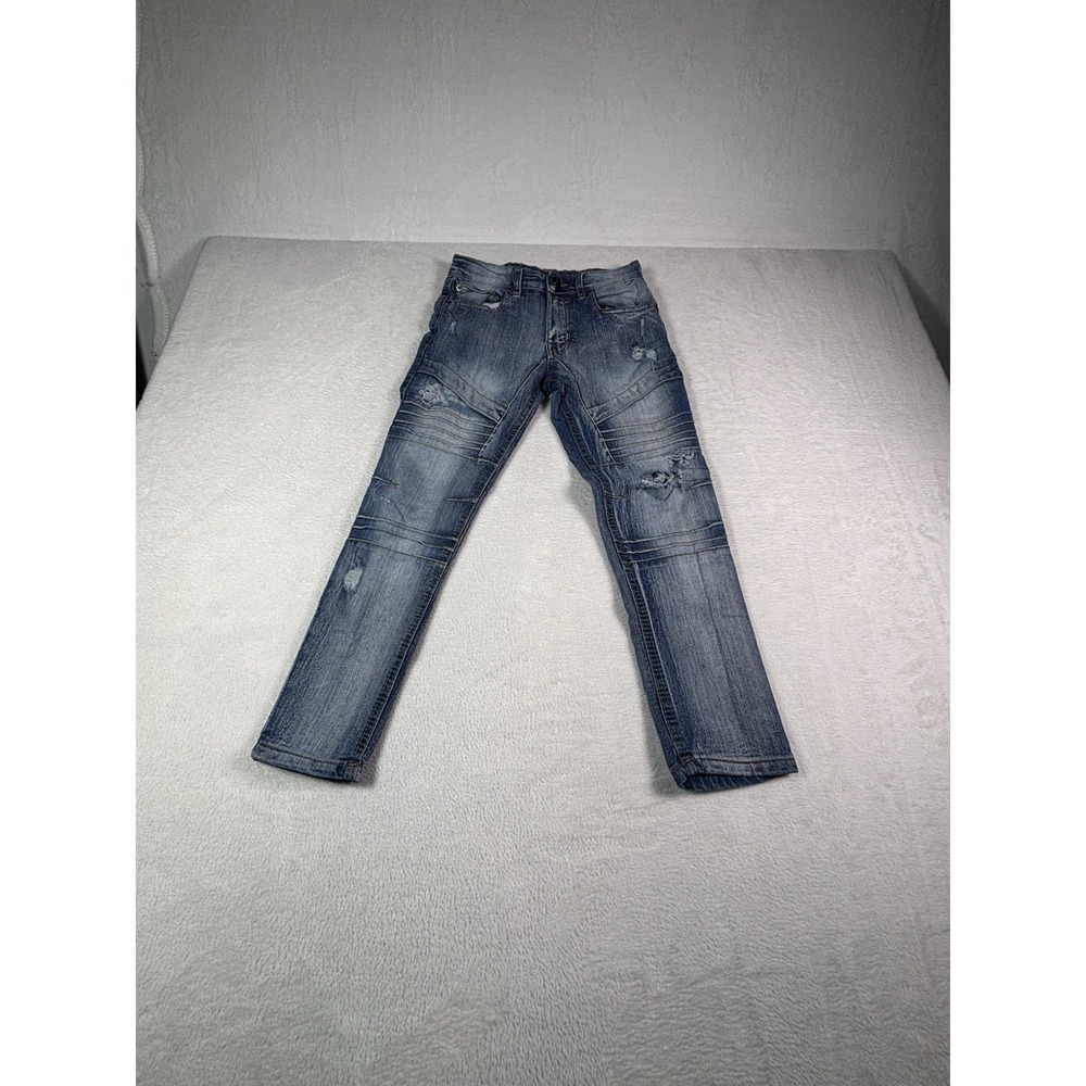 Southpole Vintage Blue Denim Jeans Women Size 8 Medium Wash Y2K Straight Leg
